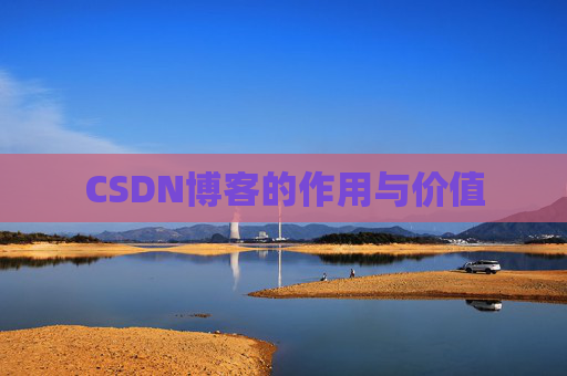 CSDN博客的作用与价值