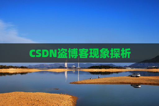 CSDN盗博客现象探析